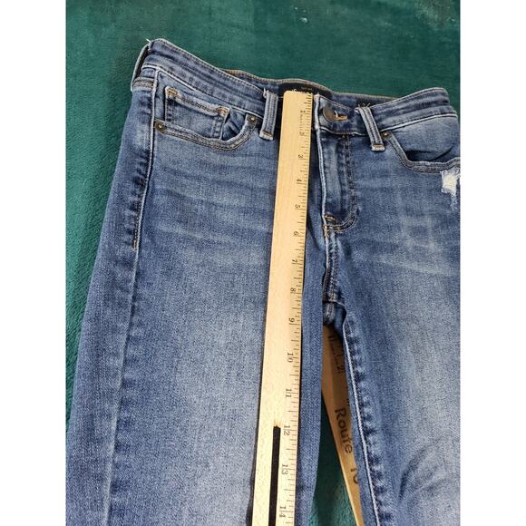 Lucky Brand Jeans Size 0 Womens Blue Stretch Pants Medium Mid Rise Ava Skinny - Picture 8 of 14